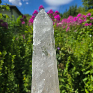 Bergkristall, Quarz, Obelisk geschliffen - 33x9x6 cm - Nr 100