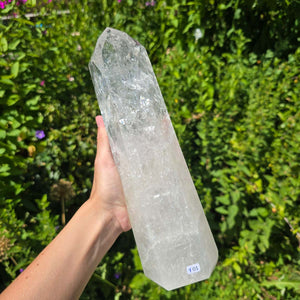 Bergkristall, Quarz, Obelisk geschliffen - 29x9x6 cm - Nr 101
