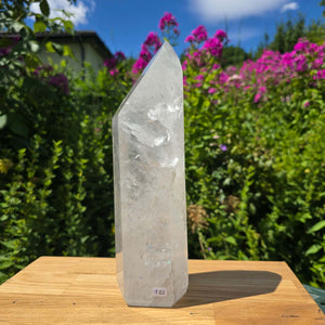 Bergkristall, Quarz, Obelisk geschliffen - 27x8x6 cm - Nr 102