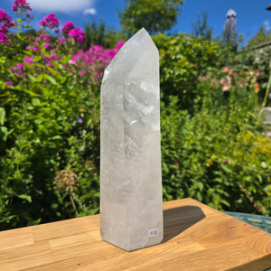 Bergkristall, Quarz, Obelisk geschliffen - 27x8x6 cm - Nr 102