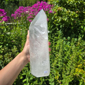 Bergkristall, Quarz, Obelisk geschliffen - 27x8x6 cm - Nr 102