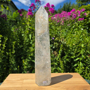 Bergkristall, Quarz, Obelisk geschliffen - 29x6x4 cm - Nr 105