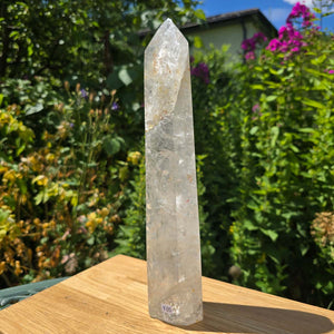 Bergkristall, Quarz, Obelisk geschliffen - 29x6x4 cm - Nr 105