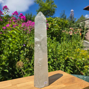 Bergkristall, Quarz, Obelisk geschliffen - 29x6x5 cm - Nr 106