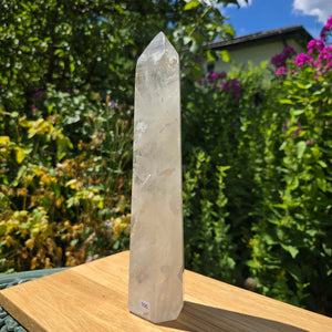 Bergkristall, Quarz, Obelisk geschliffen - 29x6x5 cm - Nr 106