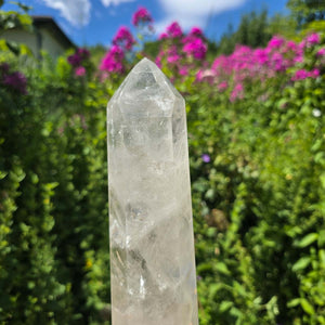 Bergkristall, Quarz, Obelisk geschliffen - 29x6x5 cm - Nr 106