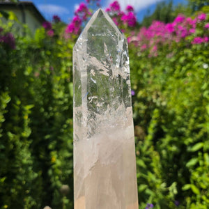 Bergkristall, Quarz, Obelisk geschliffen - 27x7x5 cm - Nr 107