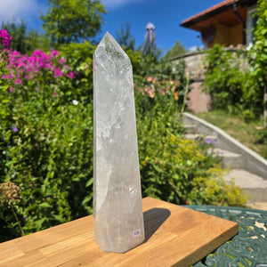 Bergkristall, Quarz, Obelisk geschliffen - 30x7x6 cm - Nr 109