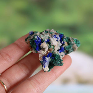 Azurit Malachit - natürlicher Rohstein - 4,5x4x2cm - Nr. 10