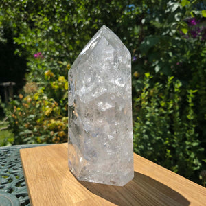Bergkristall, Quarz, Obelisk geschliffen - 23x12x7 cm - Nr 110