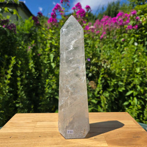 Bergkristall, Quarz, Obelisk geschliffen - 26x7x5 cm - Nr 111