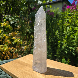 Bergkristall, Quarz, Obelisk geschliffen - 26x7x5 cm - Nr 111