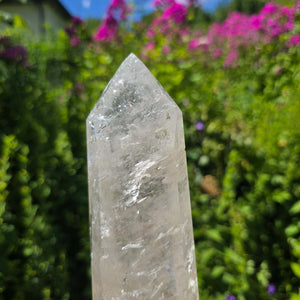 Bergkristall, Quarz, Obelisk geschliffen - 26x7x5 cm - Nr 111