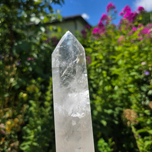 Bergkristall, Quarz, Obelisk geschliffen - 26x6x4 cm - Nr 112