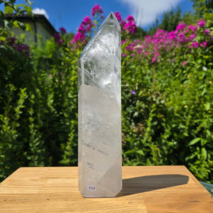 Bergkristall, Quarz, Obelisk geschliffen - 28x7x4 cm - Nr 113