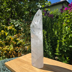 Bergkristall, Quarz, Obelisk geschliffen - 28x7x4 cm - Nr 113