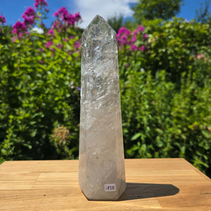 Bergkristall, Quarz, Obelisk geschliffen - 23x6x5 cm - Nr 118
