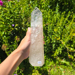 Bergkristall, Quarz, Obelisk geschliffen - 23x6x5 cm - Nr 118