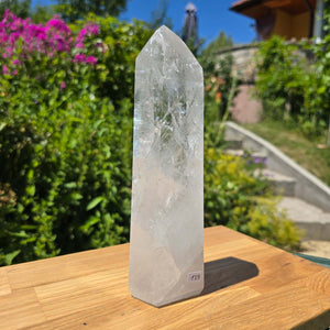 Bergkristall, Quarz, Obelisk geschliffen - 22x7x5 cm - Nr 119