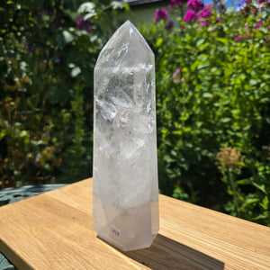 Bergkristall, Quarz, Obelisk geschliffen - 22x7x5 cm - Nr 119