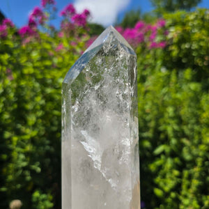 Bergkristall, Quarz, Obelisk geschliffen - 24x8x5 cm - Nr 120