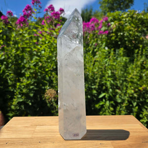Bergkristall, Quarz, Obelisk geschliffen - 27x6x4 cm - Nr 122