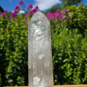 Bergkristall, Quarz, Obelisk geschliffen - 26x7x5 cm - Nr 125