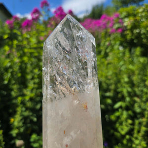 Bergkristall, Quarz, Obelisk geschliffen - 27x8x4 cm - Nr 128