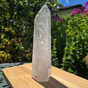 Bergkristall, Quarz, Obelisk geschliffen - 25x7x6 cm - Nr 129
