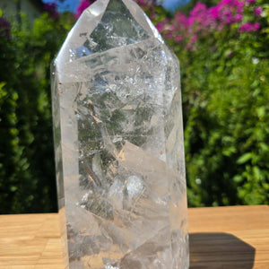 Bergkristall, Quarz, Obelisk geschliffen - 22x11x6 cm - Nr 132