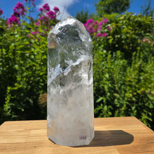 Bergkristall, Quarz, Obelisk geschliffen - 24x9x6 cm - Nr 133