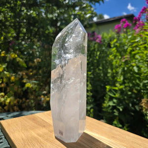 Bergkristall, Quarz, Obelisk geschliffen - 24x9x6 cm - Nr 133