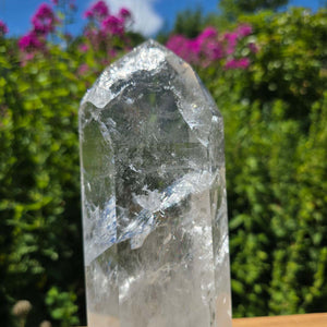 Bergkristall, Quarz, Obelisk geschliffen - 24x9x6 cm - Nr 133