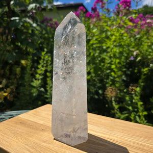 Bergkristall, Quarz, Obelisk geschliffen - 22x8x5 cm - Nr 135