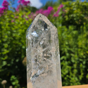 Bergkristall, Quarz, Obelisk geschliffen - 22x8x5 cm - Nr 135