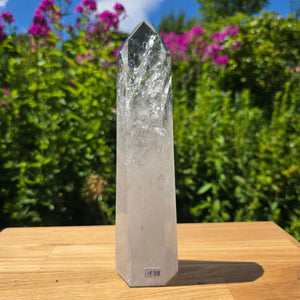 Bergkristall, Quarz, Obelisk geschliffen - 21x5x5 cm - Nr 138