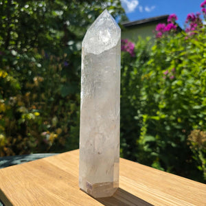 Bergkristall, Quarz, Obelisk geschliffen - 23x6x4 cm - Nr 139