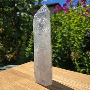 Bergkristall, Quarz, Obelisk geschliffen - 20x6x4 cm - Nr 141