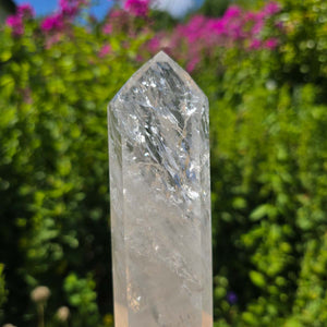Bergkristall, Quarz, Obelisk geschliffen - 22x5x4 cm - Nr 142