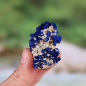 Azurit Malachit - natürlicher Rohstein - 4x4x3cm - Nr. 14