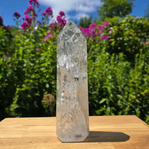 Bergkristall, Quarz, Obelisk geschliffen - 22x6x5 cm - Nr 160