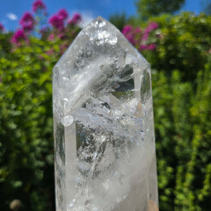 Bergkristall, Quarz, Obelisk geschliffen - 24x9x6 cm - Nr 184