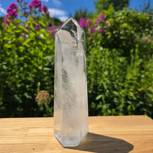 Bergkristall, Quarz, Obelisk geschliffen - 20x6x6 cm - Nr 185