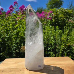 Bergkristall, Quarz, Obelisk geschliffen - 24x8x5 cm - Nr 186