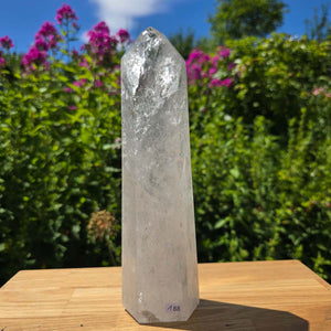 Bergkristall, Quarz, Obelisk geschliffen - 25x7x5 cm - Nr 188