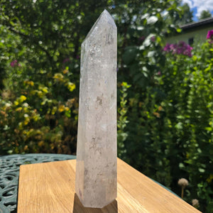 Bergkristall, Quarz, Obelisk geschliffen - 25x7x5 cm - Nr 188