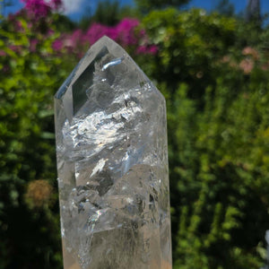 Bergkristall, Quarz, Obelisk geschliffen - 24x7x5 cm - Nr 192