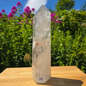 Bergkristall, Quarz, Obelisk geschliffen - 26x7x5 cm - Nr 193