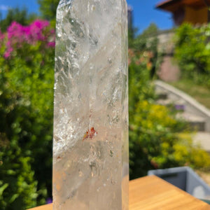 Bergkristall, Quarz, Obelisk geschliffen - 26x7x5 cm - Nr 193