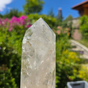 Bergkristall, Quarz, Obelisk geschliffen - 26x7x5 cm - Nr 193